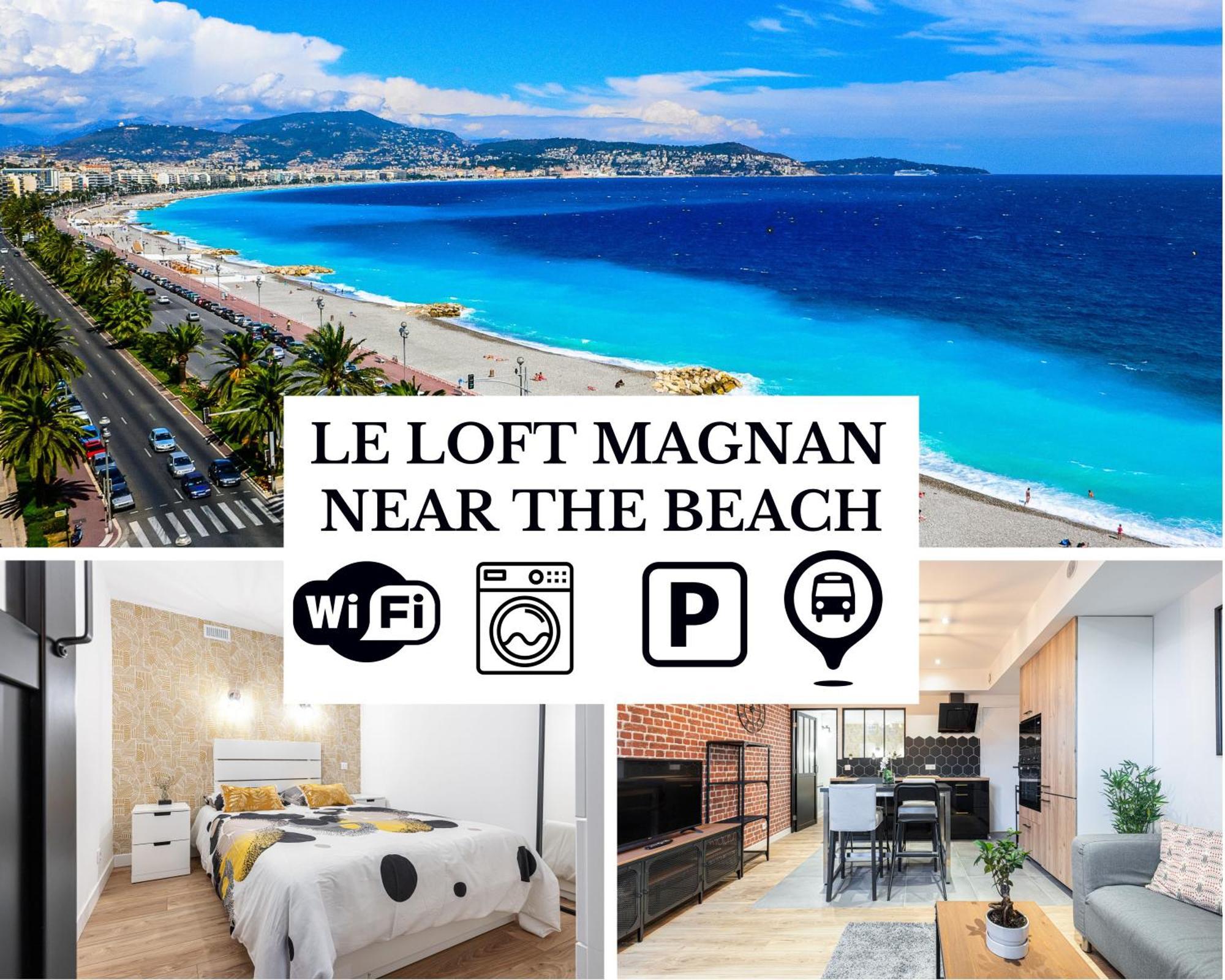 Le Loft Magnan - Ac- Pres Mer - Wifi - Parking - Confort Et Moderne - Supermarches Et Tram Proches นีซ ภายนอก รูปภาพ
